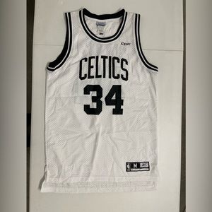 Boston Celtics #34 Paul Pierce Jersey - White/Black - Reebok NBA Team Apparel
